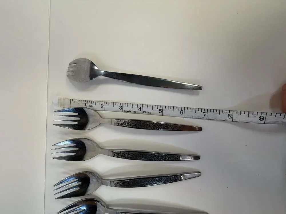 Set of 6 Vintage Arthur Salm ASF3 Dynasty Stainless Steel Sporks Japan